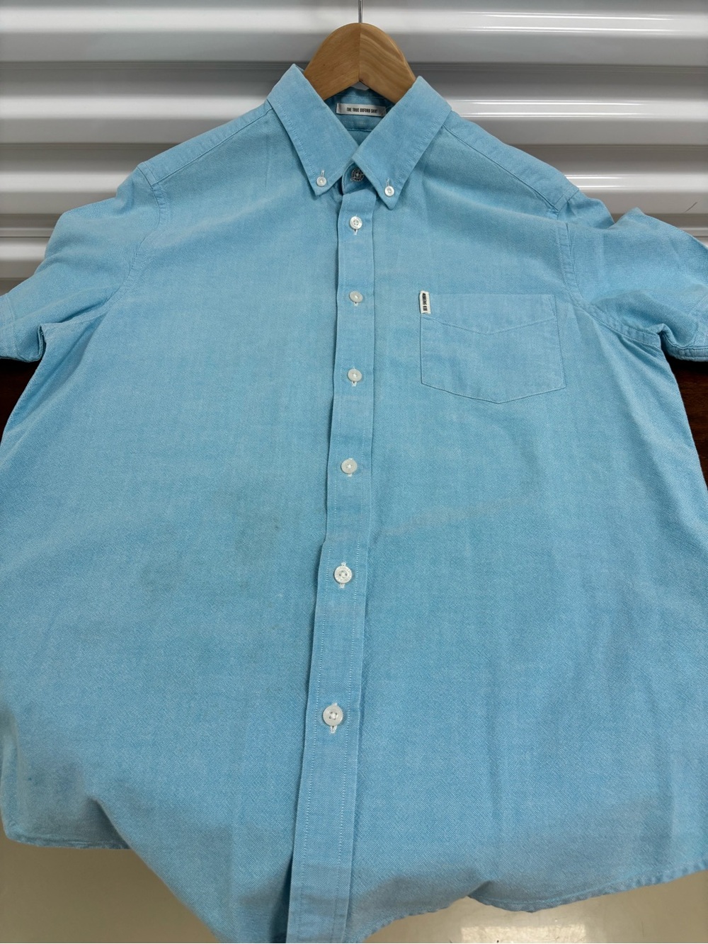 Ben Sherman Sky Blue Short Sleeve Button-Down Shirt